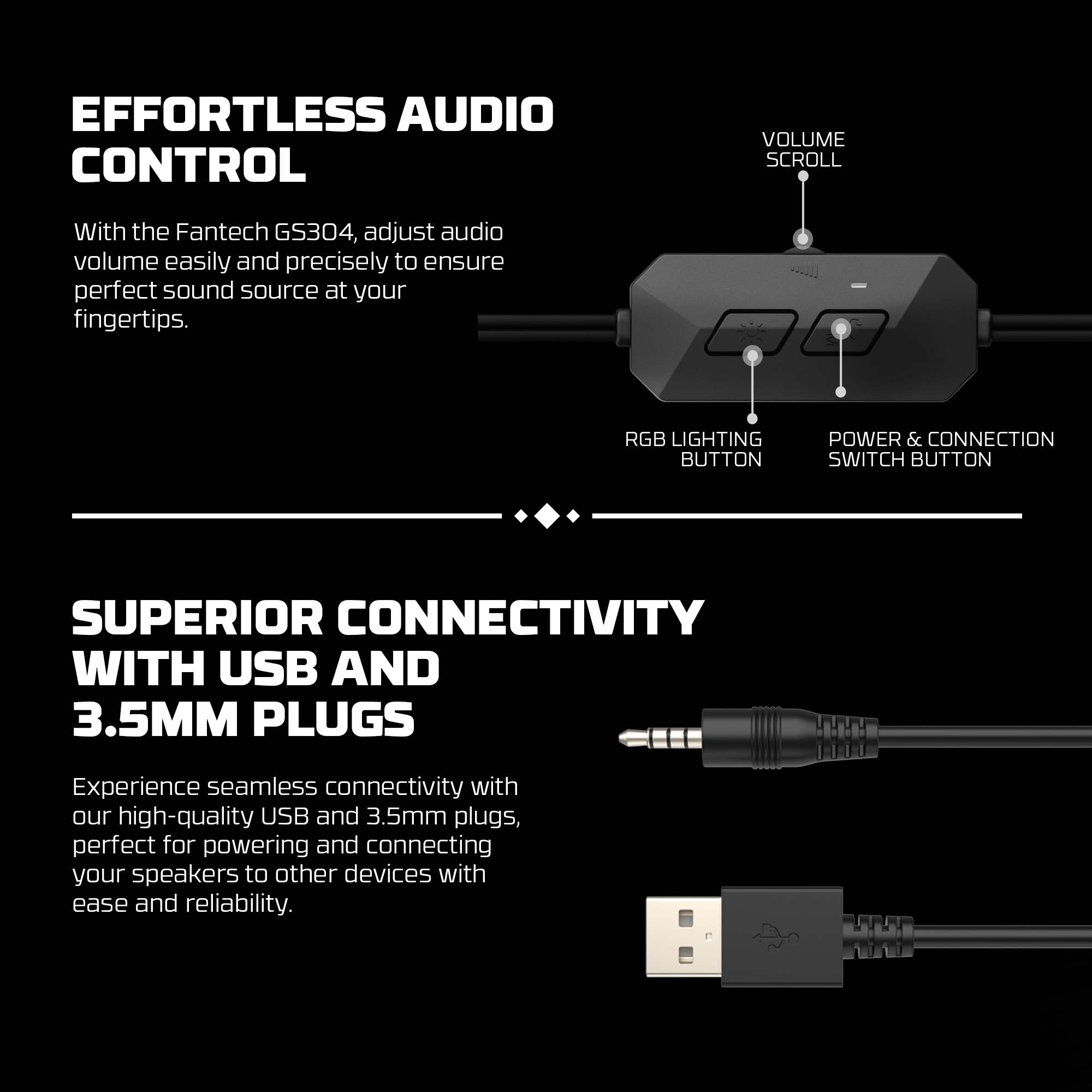Fantech Groove GS304 Dual Mode Gaming Speaker Audio