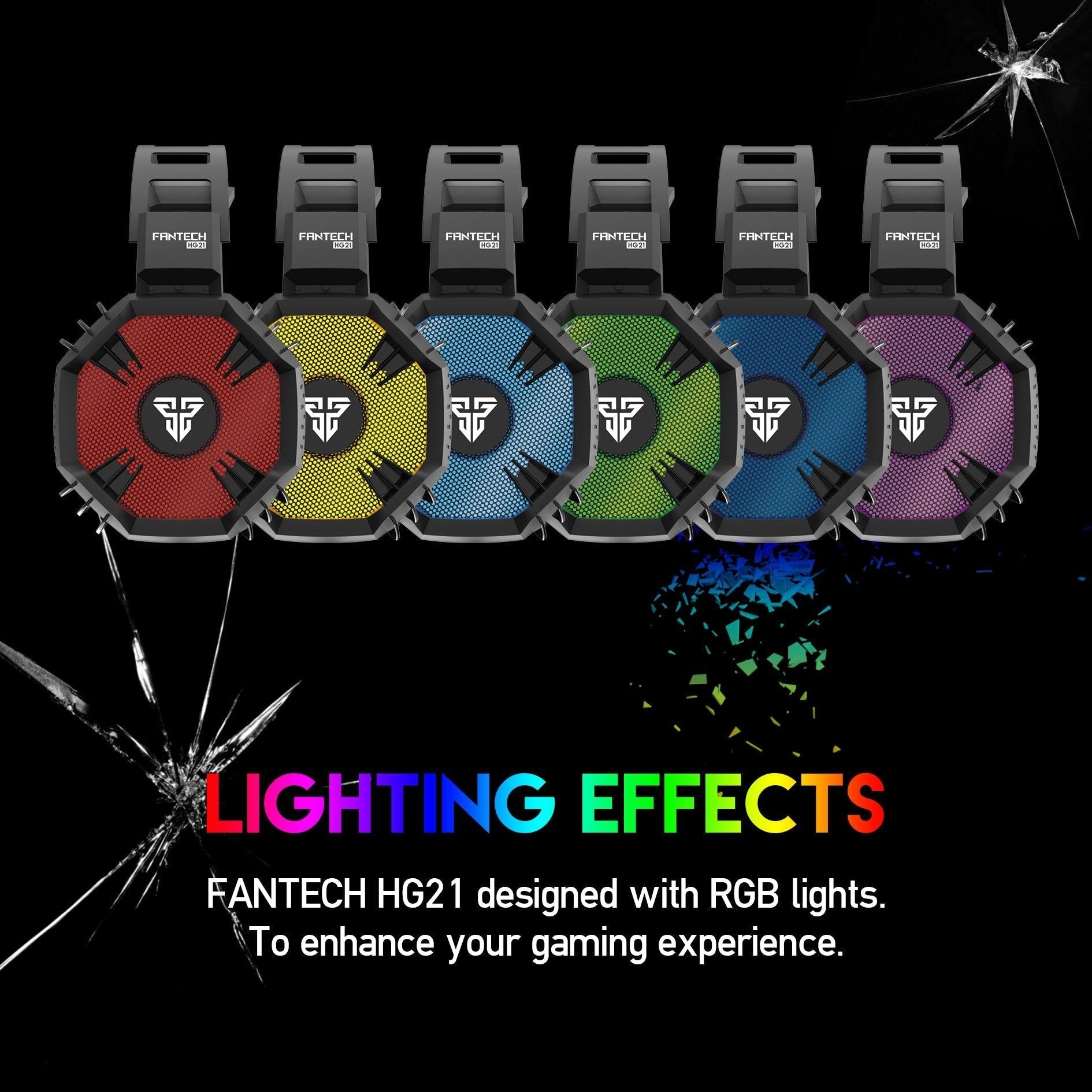 FANTECH HG21 HEXAGON 7.1 SURROUND GAMING HEADSET Audio