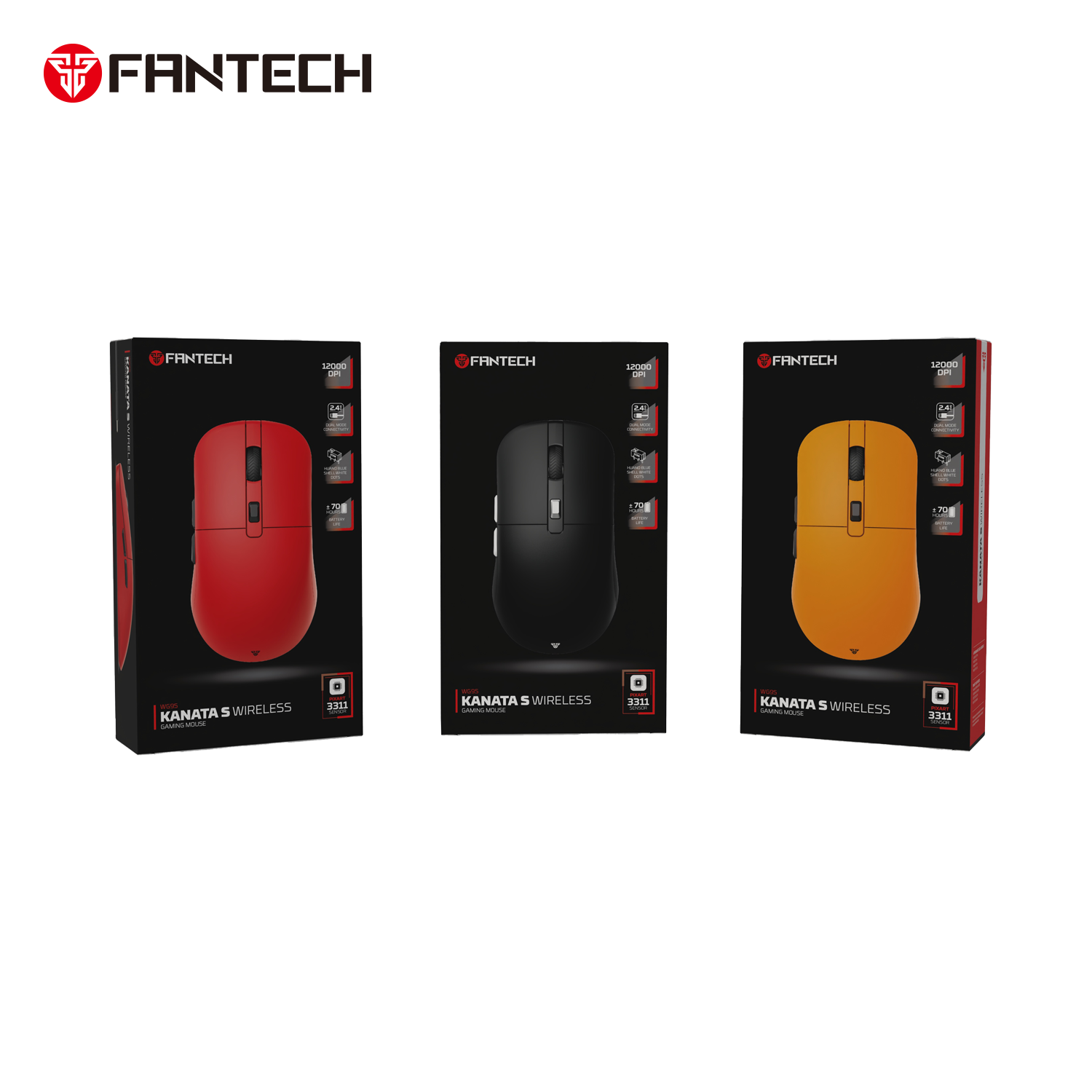FANTECH KANATA S WG9S WIRELESS GAMING MOUSE BLACK Mouse