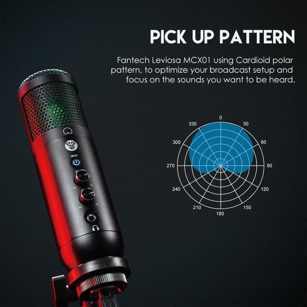 Fantech LEVIOSA MCX01 Professional Condenser Microphone Streaming 29 JOD
