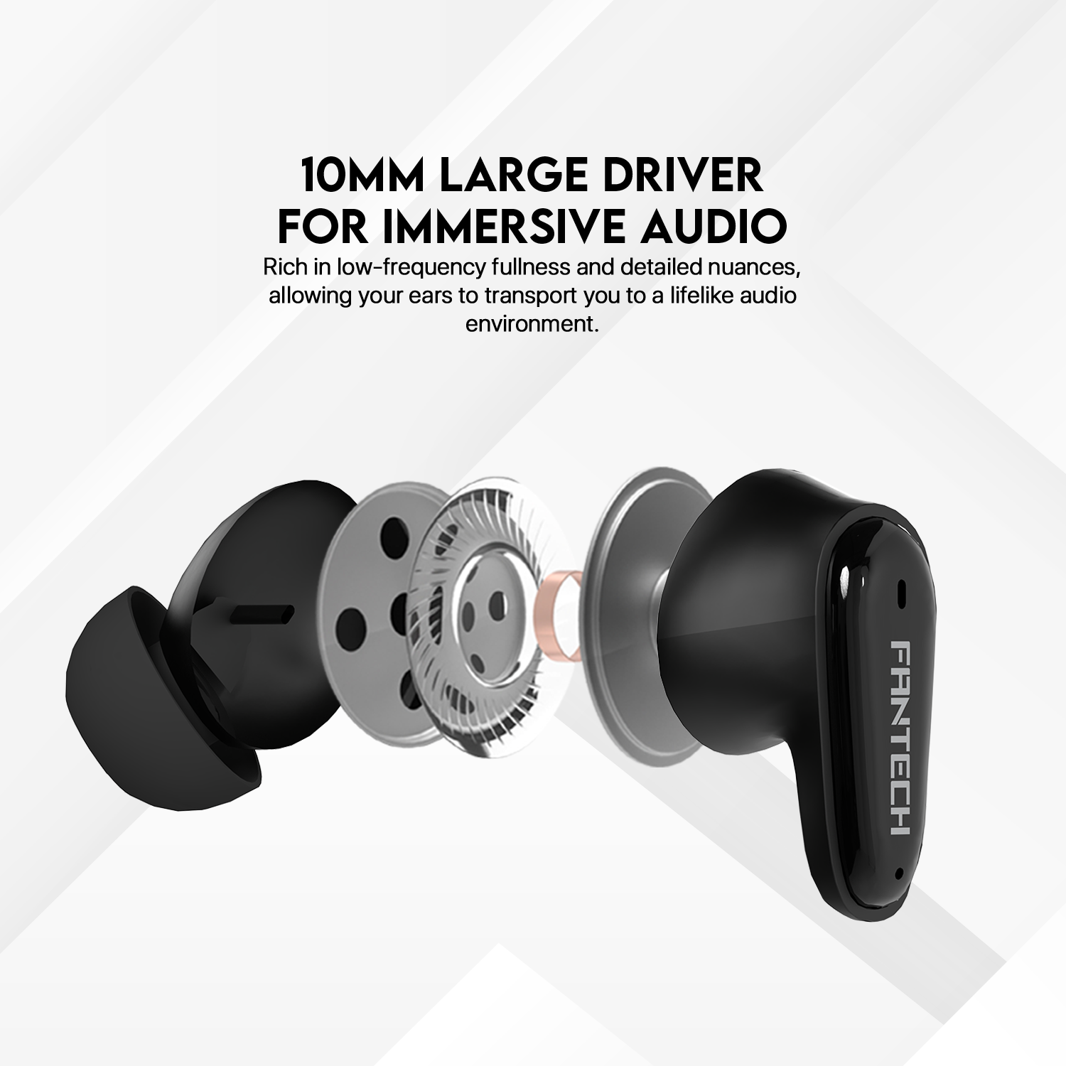 Fantech Life Wave 13 True Wireless TWS Earphone Bluetooth 5.3 Earbuds Audio