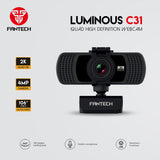 Fantech LUMINOUS C31 QHD 2K Webcam 29 JOD