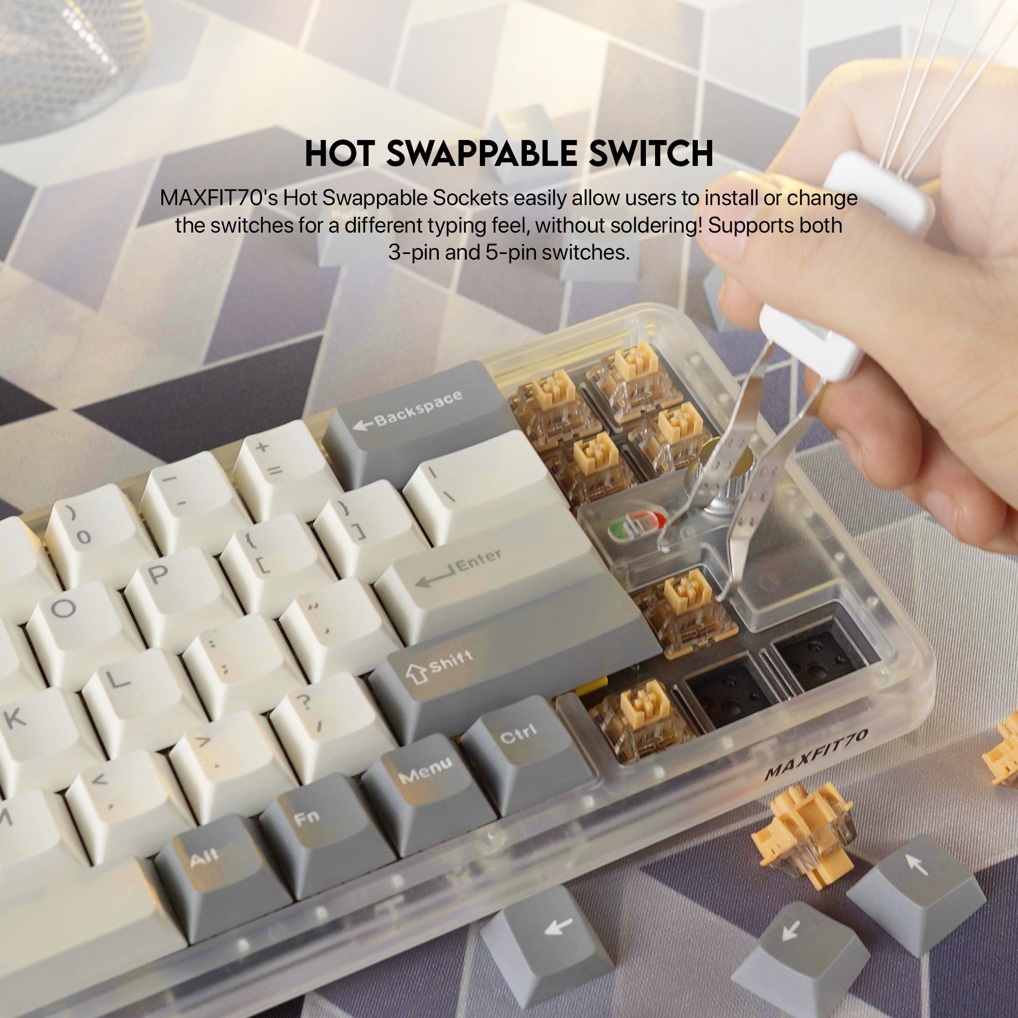 Fantech Maxfit70 MK911 Vibe Edition LONDON TOUR Mechanical Gaming Keyboard