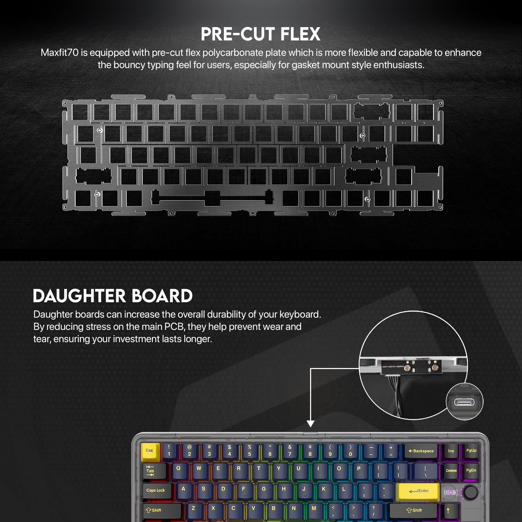 Fantech Maxfit70 MK911 Vibe Edition LONDON TOUR Mechanical Gaming Keyboard