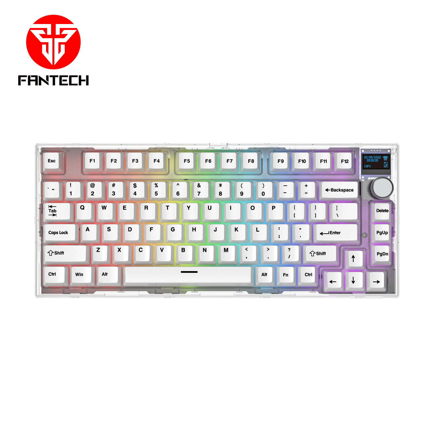 Fantech Maxfit81 MK910 PBT Frost Wireless Modular Mechanical Gaming Keyboard