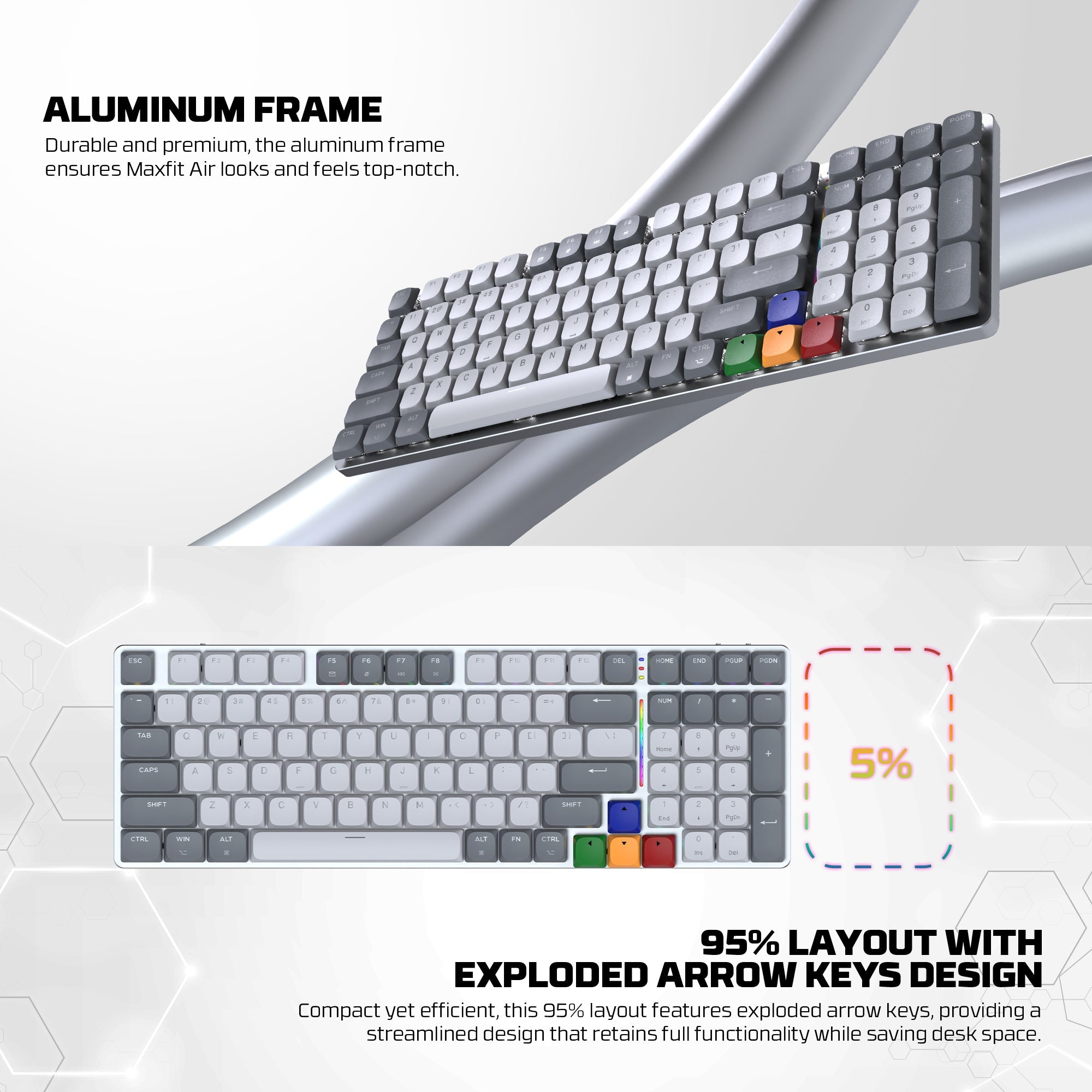 Fantech MK916 95% Low Profile Wireless Mechanical Keyboard (SUPER MAXFIT AIR99)