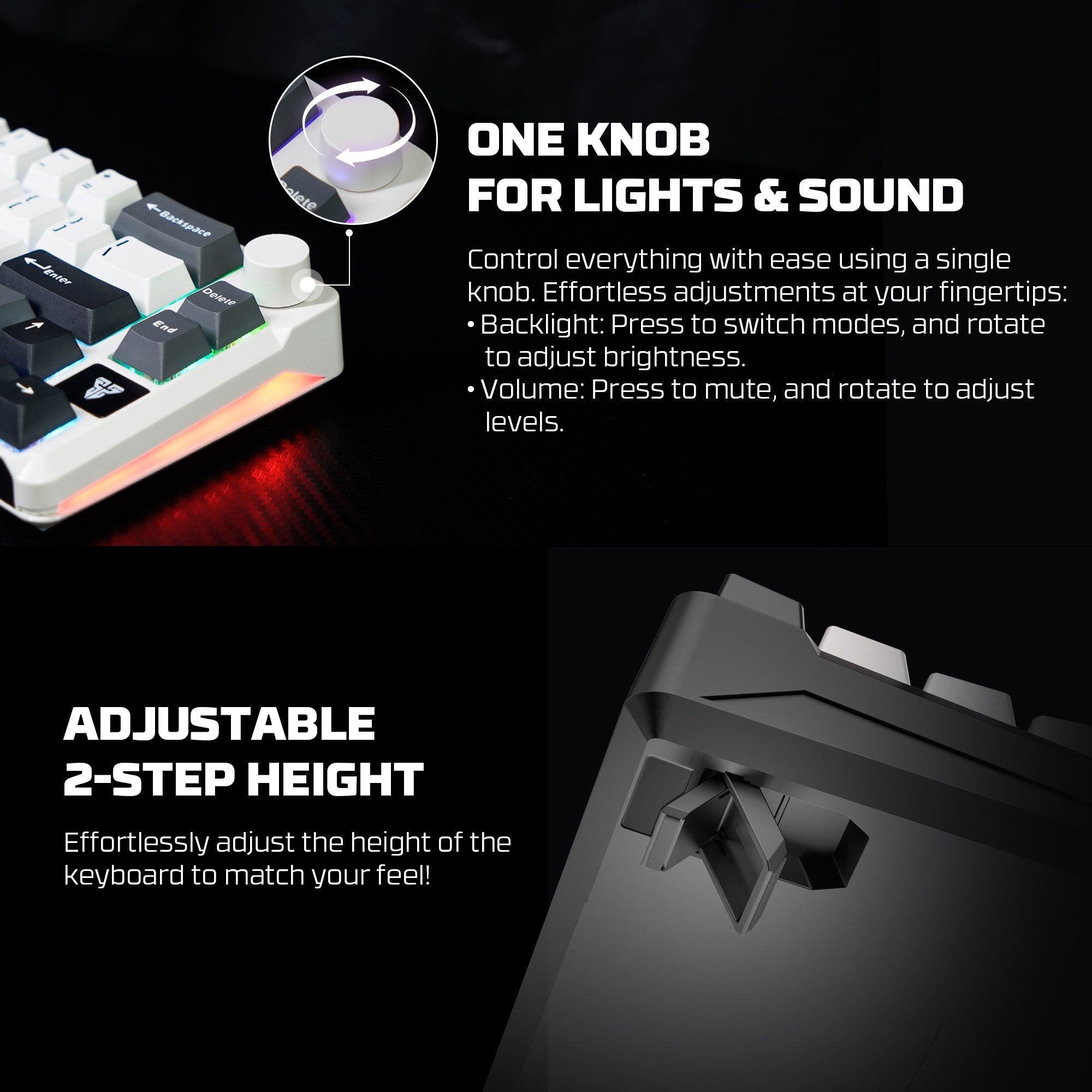 Fantech MK919 ATOM PRO66 Mechanical Keyboard Grey Keyboard