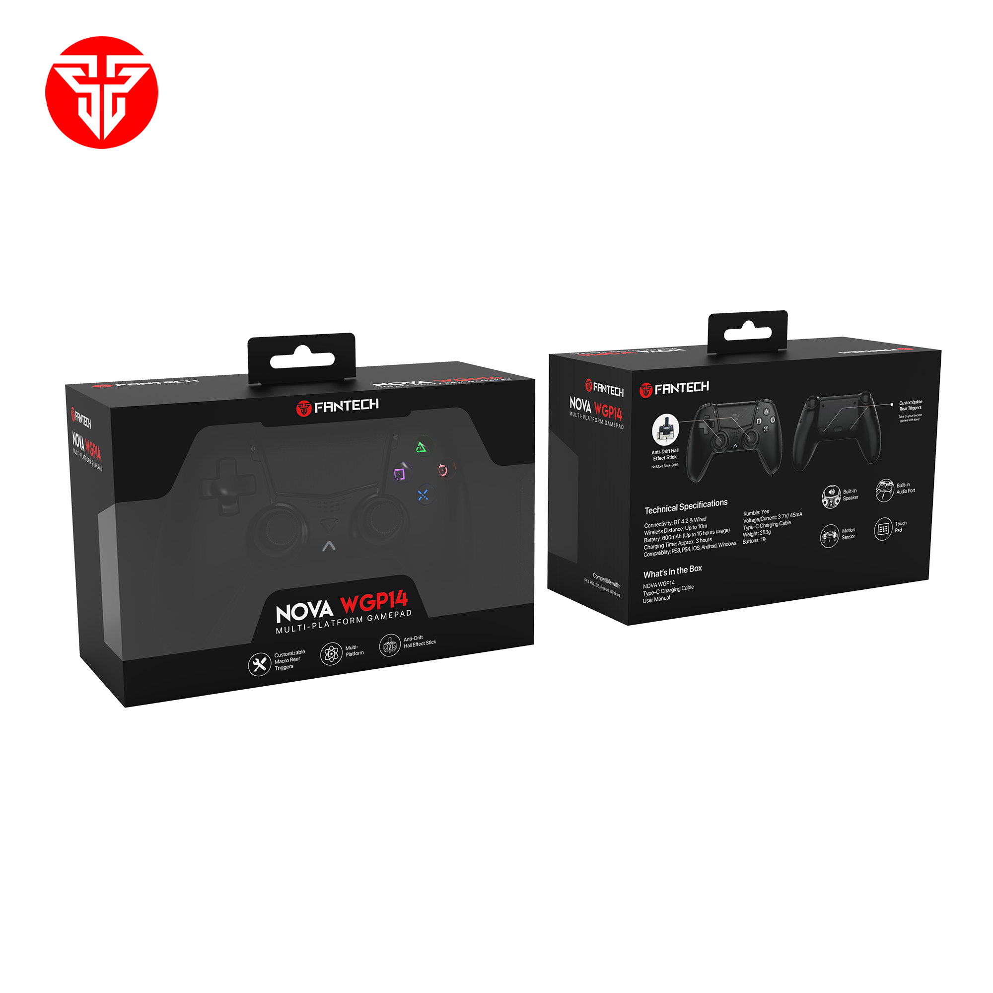 Fantech NOVA WGP14 MULTI PLATFORM Hall Effect Gamepad Console