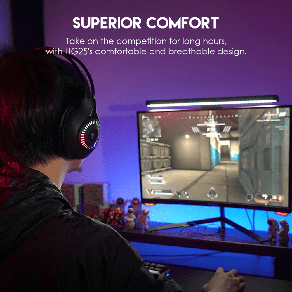 Fantech Orbit HG25 7.1 virtual surround sound gaming headset Audio