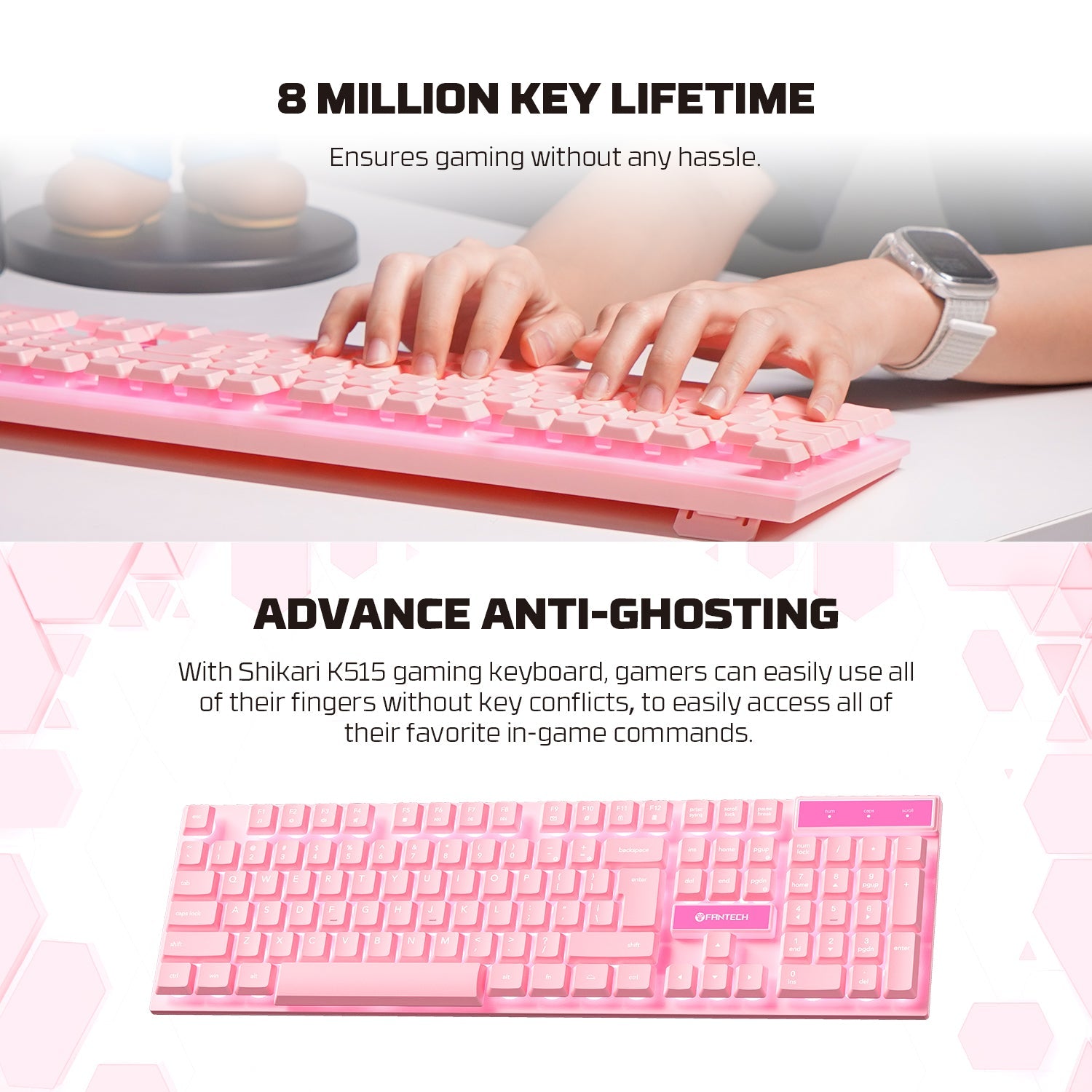 FANTECH P51 Power Bundle Gaming Keyboard and Mouse Keyboard