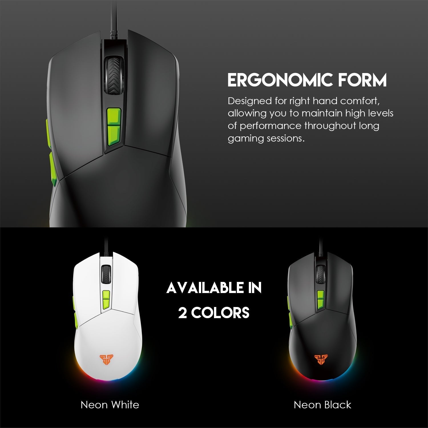 Fantech Phantom II VX6 Neon Macro Gaming Mouse Mouse