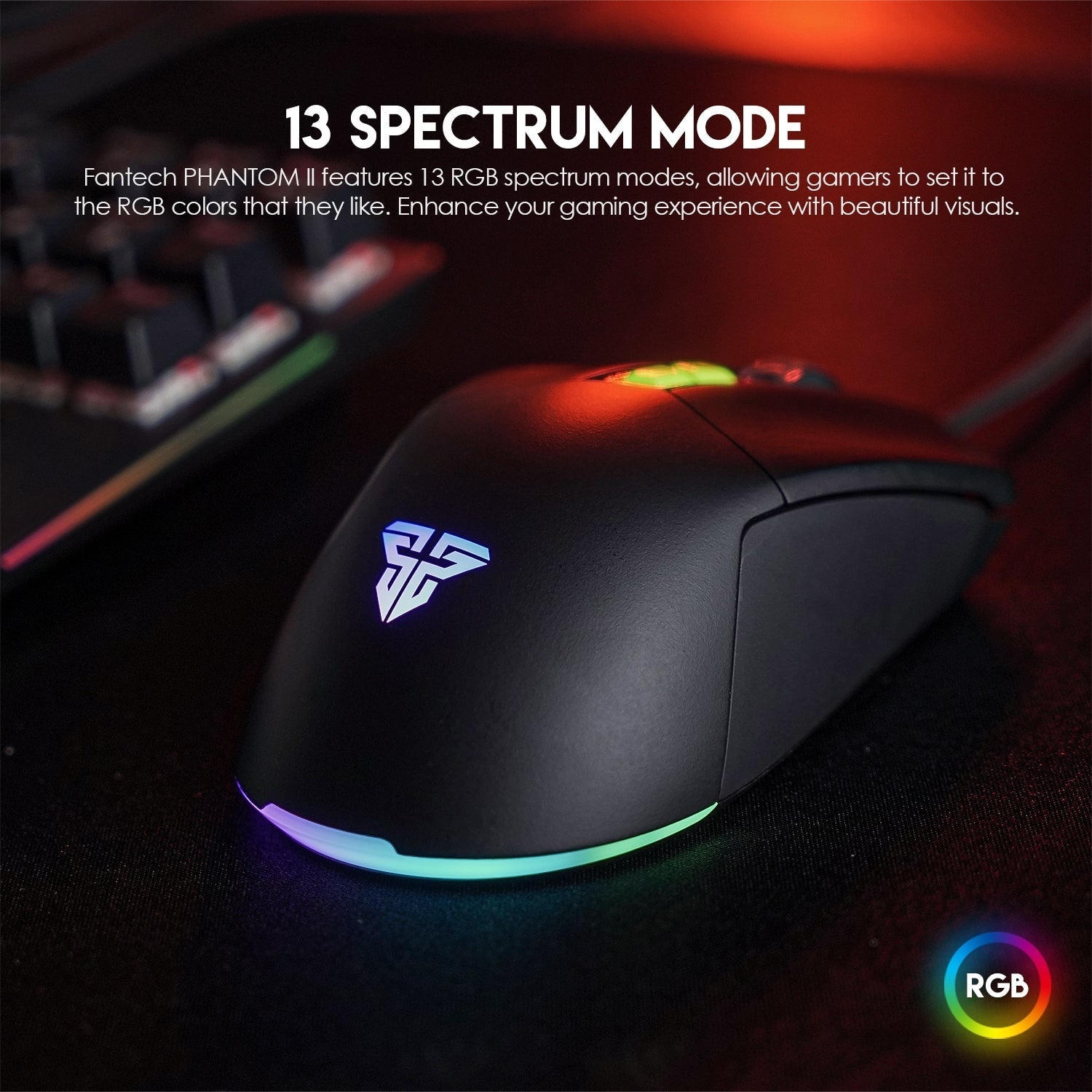 Fantech Phantom II VX6 Neon Macro Gaming Mouse Mouse 15 JOD