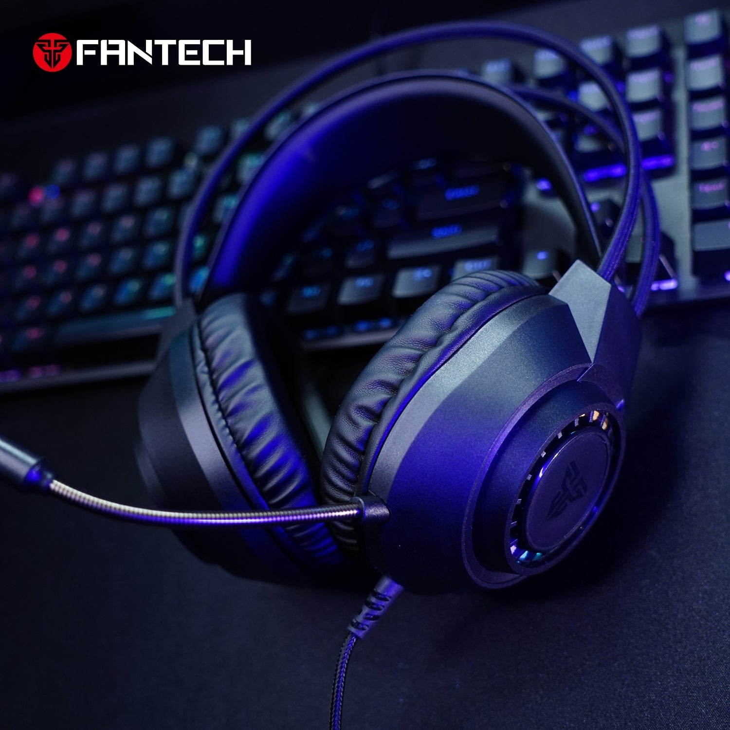 Fantech PORTAL HQ55 3.5mm Jack Headset Gaming RGB Audio 15 JOD