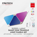 Fantech Smart RGB Triangle Light Panels Set SLP0103 + LA1ALP 3Pcs Lightning 40