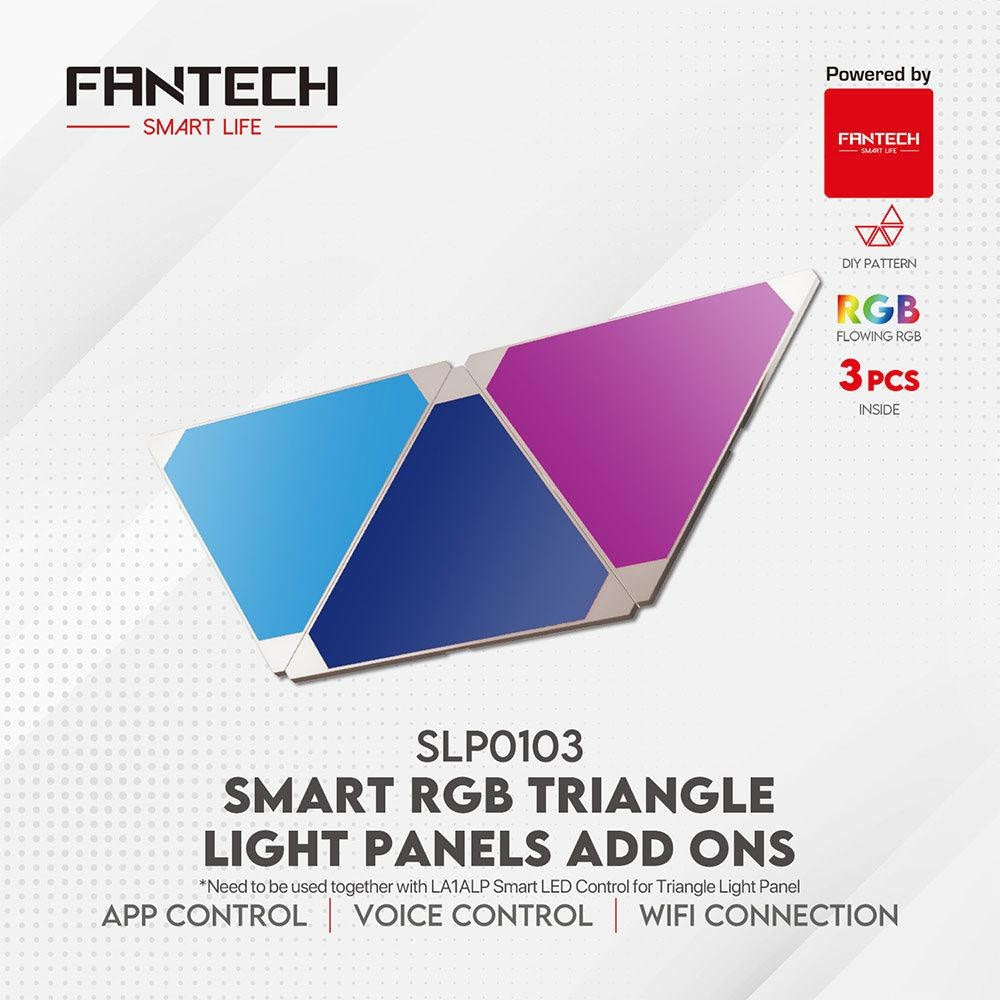 Fantech Smart RGB Triangle Light Panels Set SLP0103 + LA1ALP 3Pcs Lightning