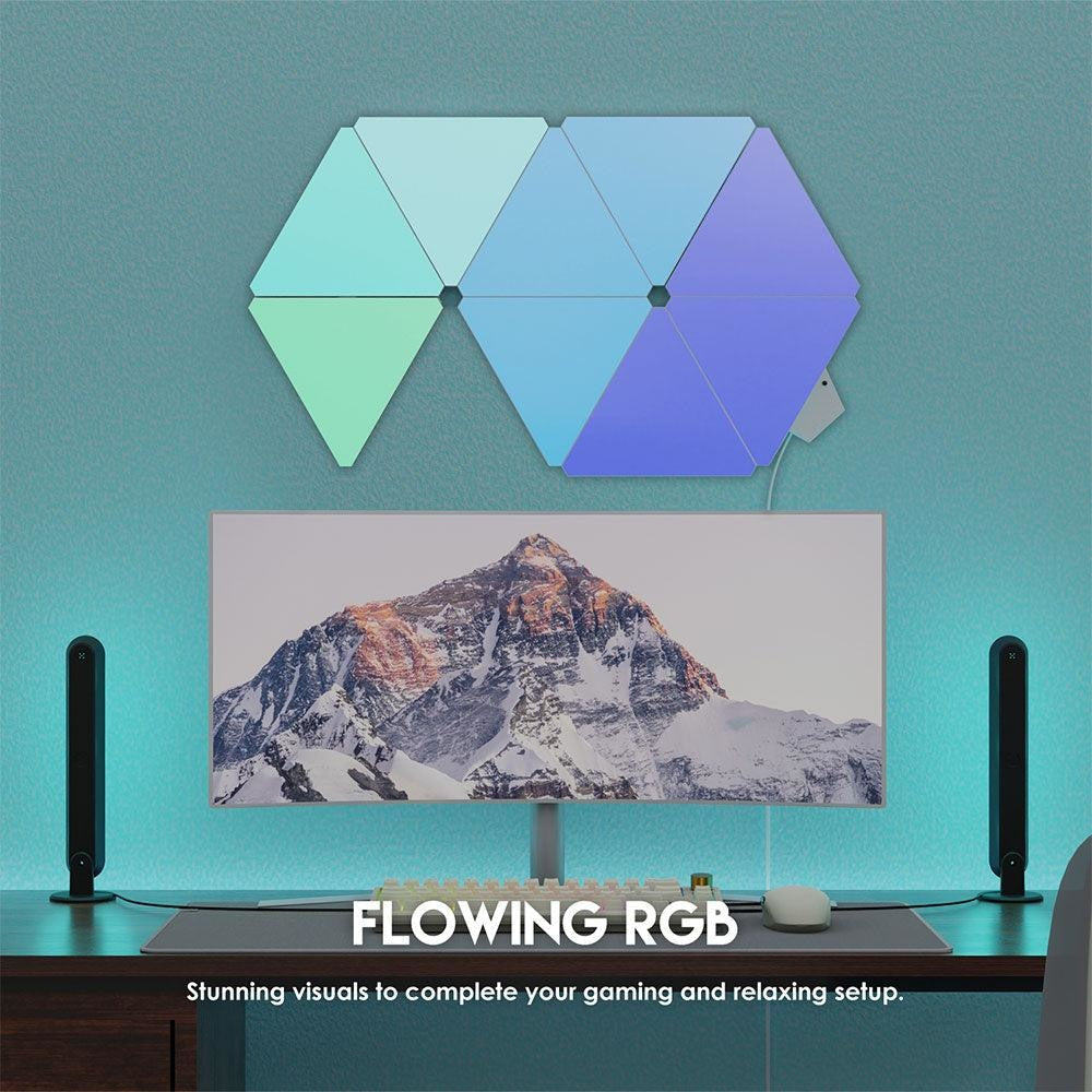 Fantech Smart RGB Triangle Light Panels Set SLP0103 + LA1ALP 6 Pcs Lightning