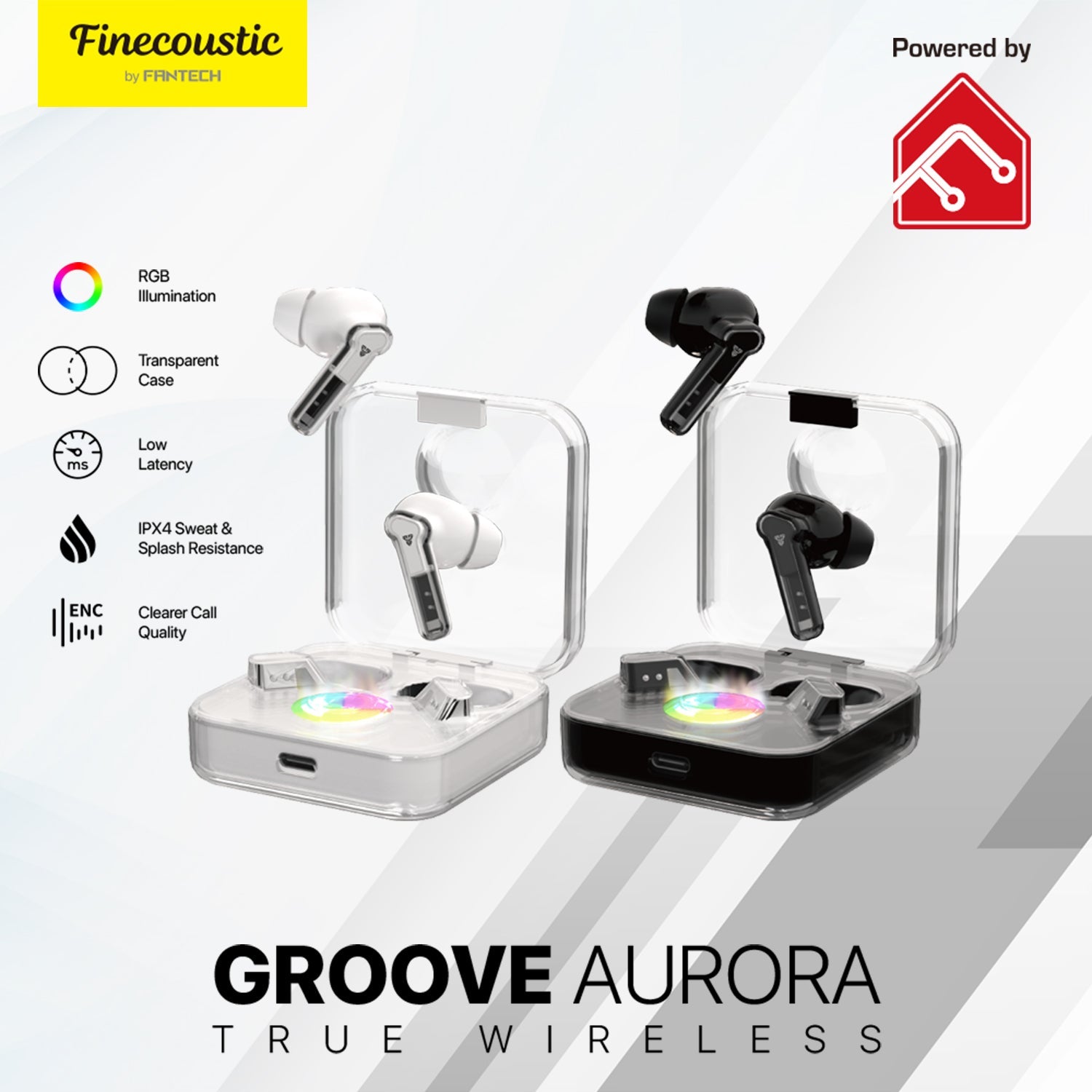 Fantech SMART TWS TX3 GROOVE AURORA RGB Audio