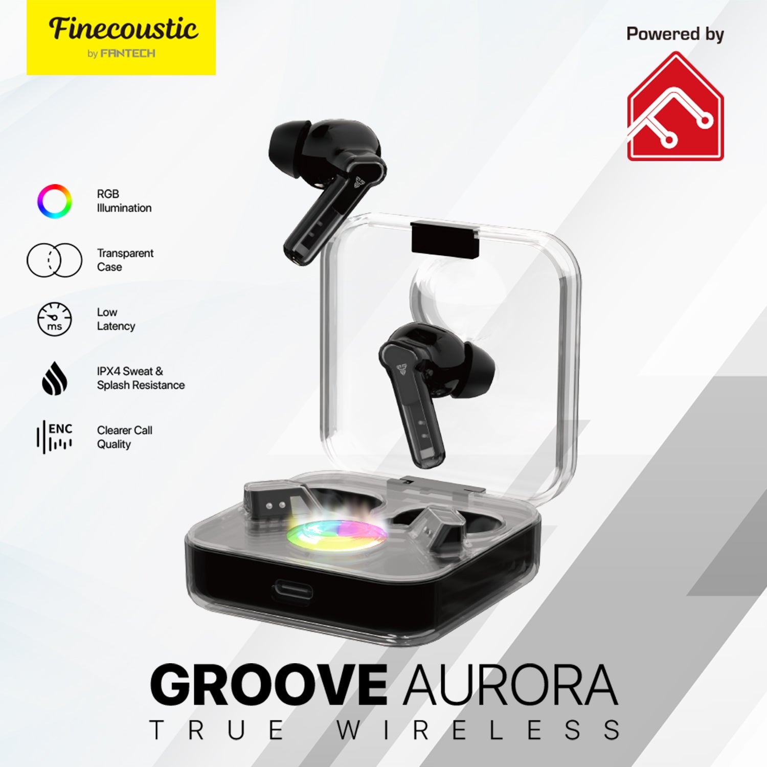 Fantech SMART TWS TX3 GROOVE AURORA RGB Audio