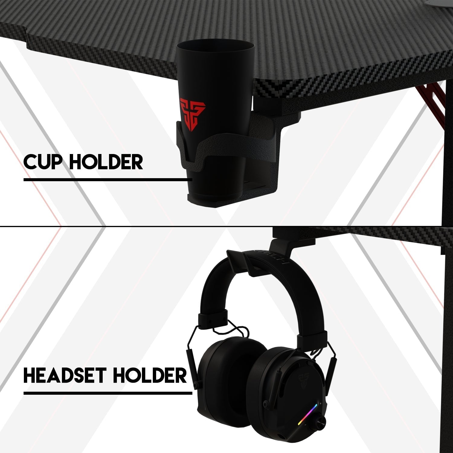 Fantech Tigris GD214 Gaming Desk RGB Illumination Premium and Sleek Large