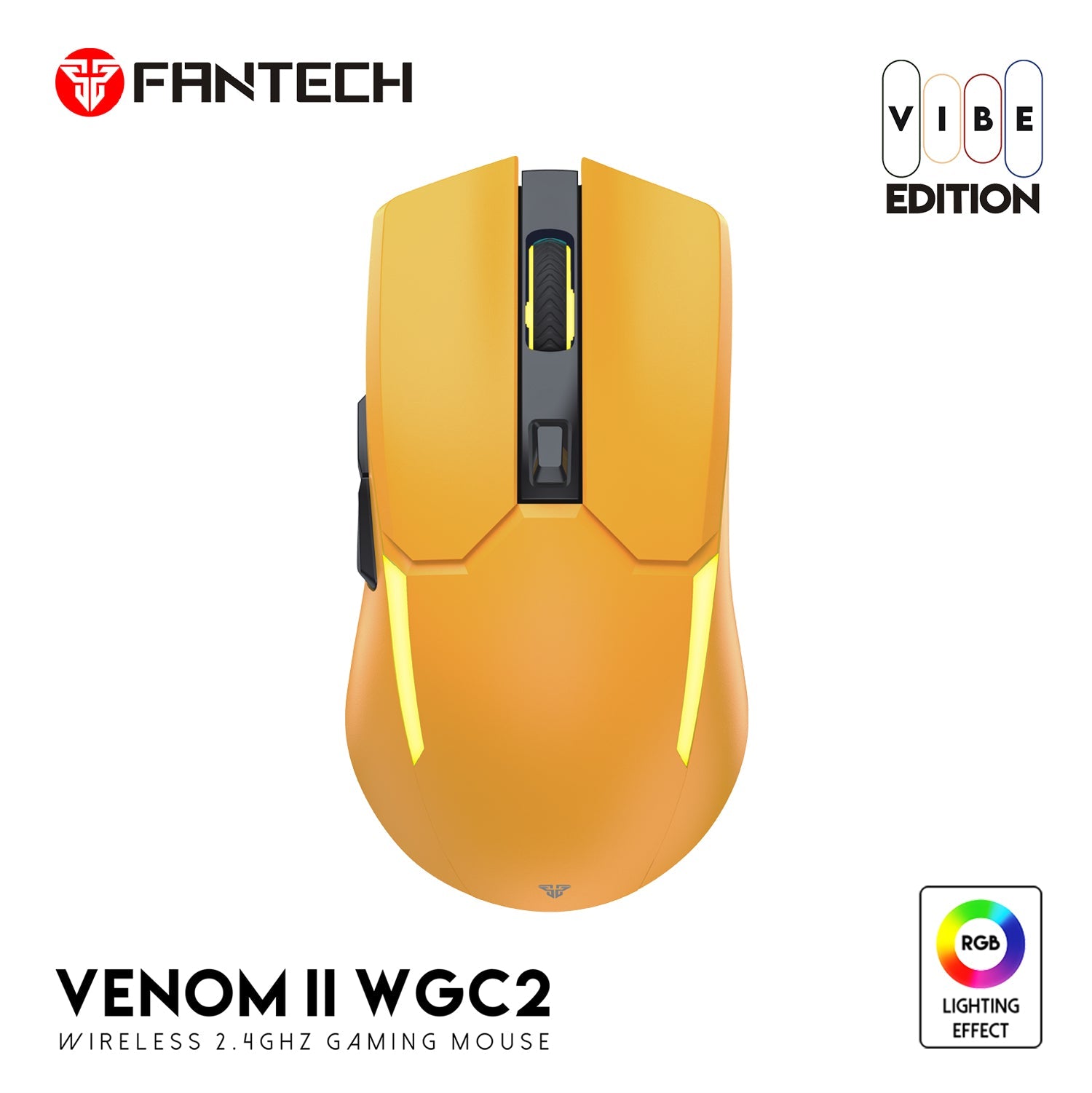 Fantech VENOM II WGC2 VIBE EDITION Yellow Mouse 15 JOD