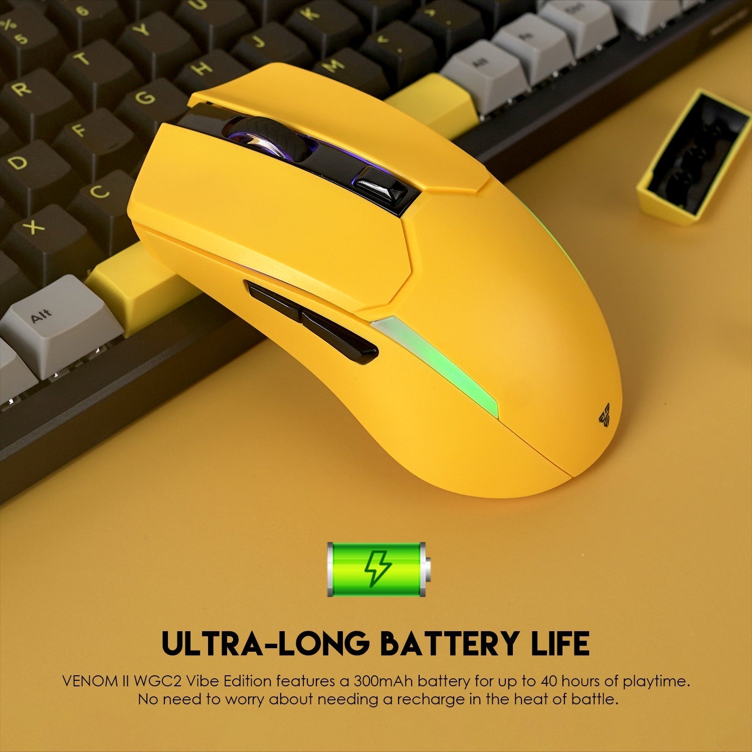 Fantech VENOM II WGC2 VIBE EDITION Yellow Mouse