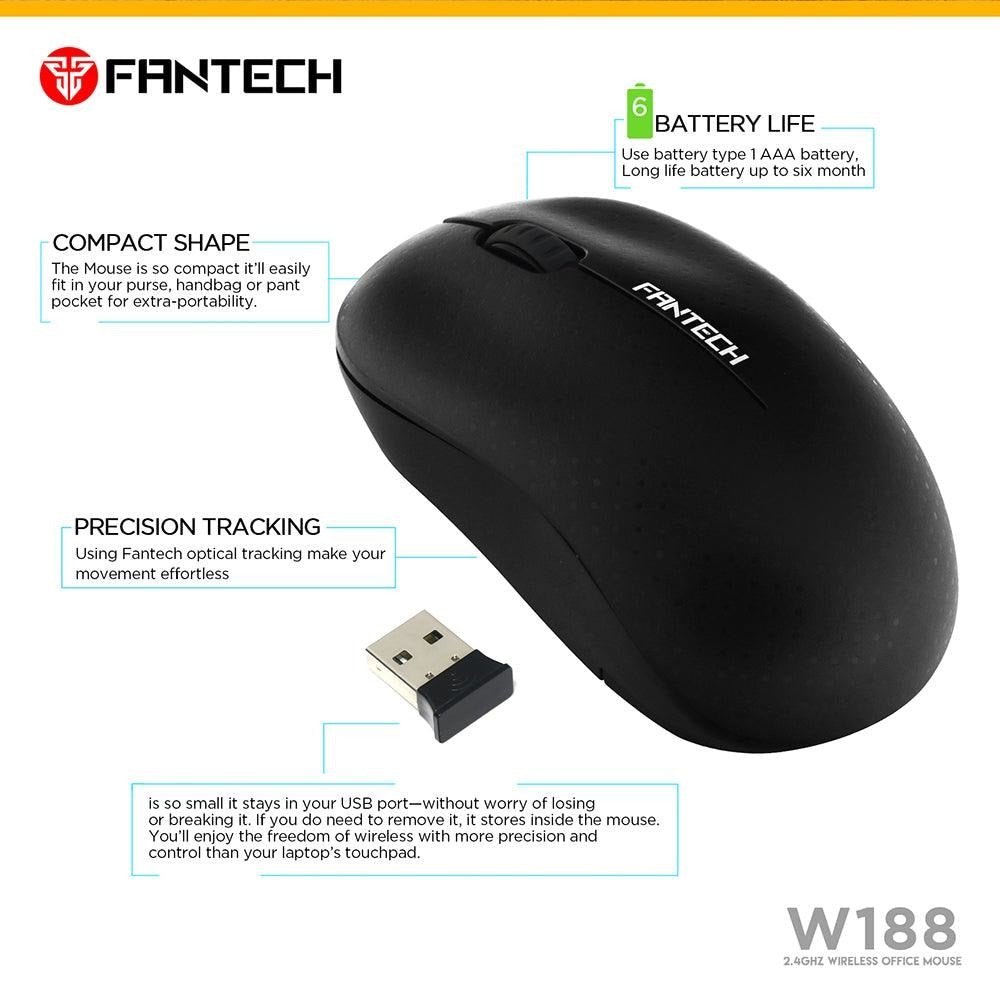 FANTECH W188 Wireless Mouse Mouse 7 JOD