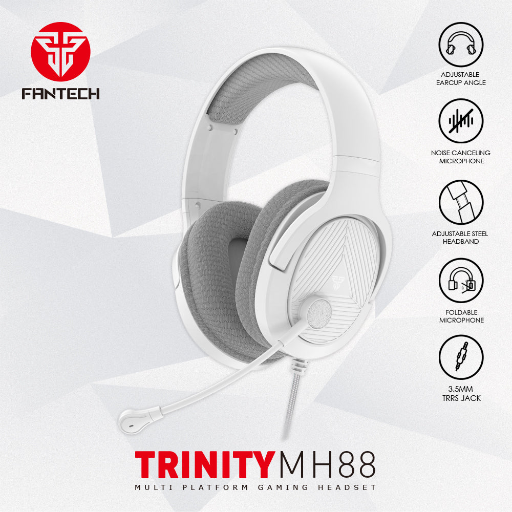 Fantech white 8 in 1 Gameak Gaming set Bundle