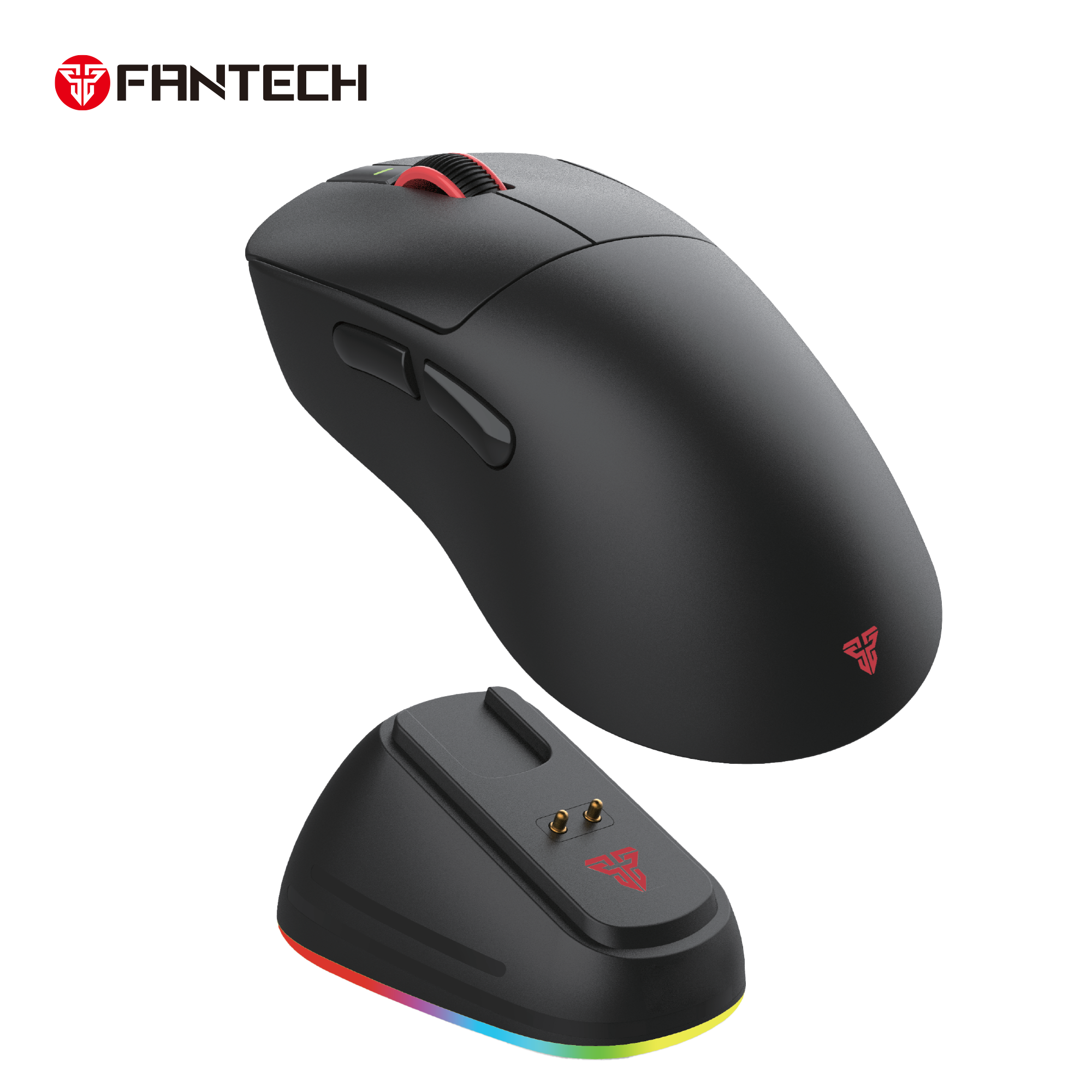 FANTECH WG14P Lightweight Wireless Gaming Mouse PAW3950 Sensor 8KHz Polling Mice With RGB Charging Dock For FPS Gamers