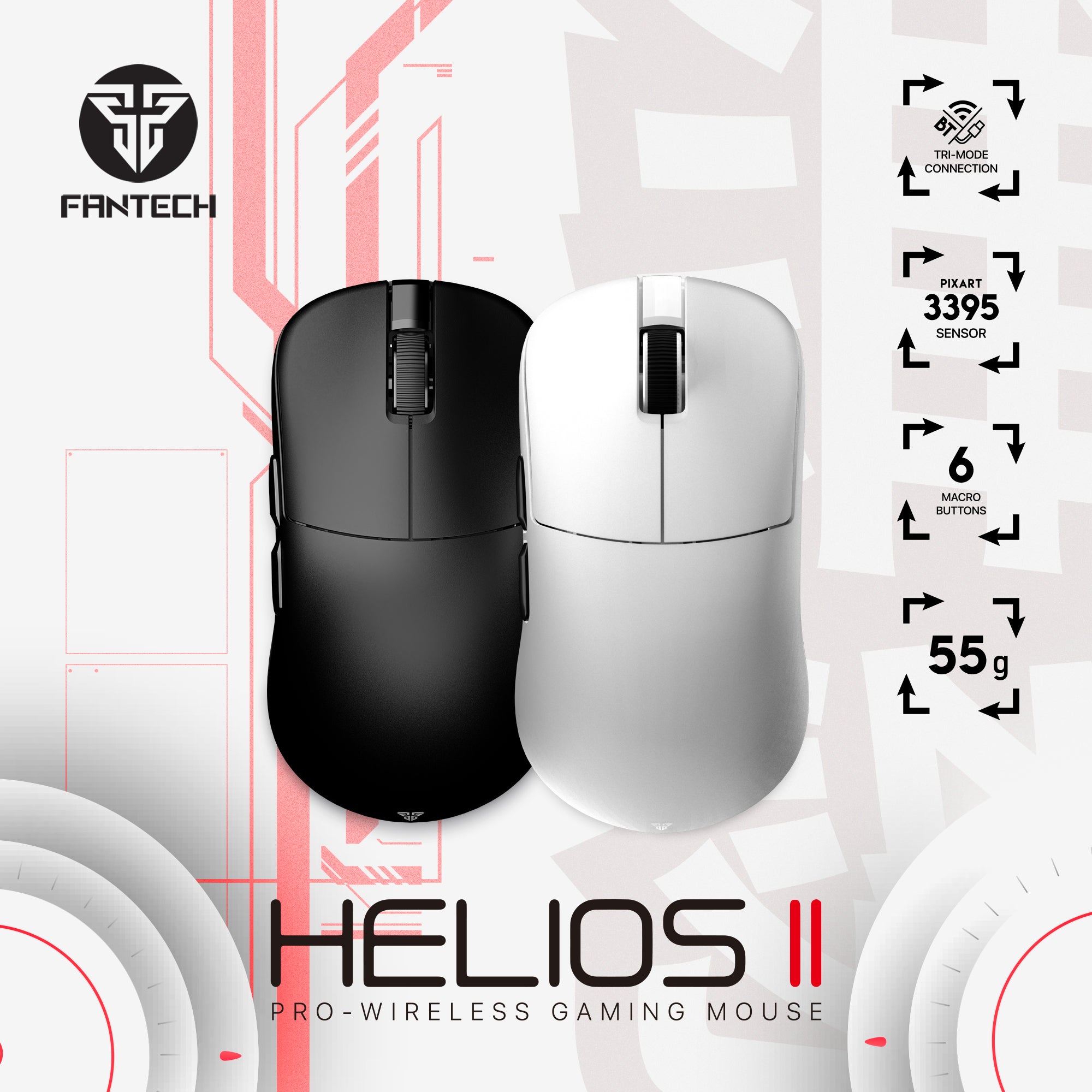 Fantech Helios II XD3 V3 Gaming Mouse Mouse 35 JOD