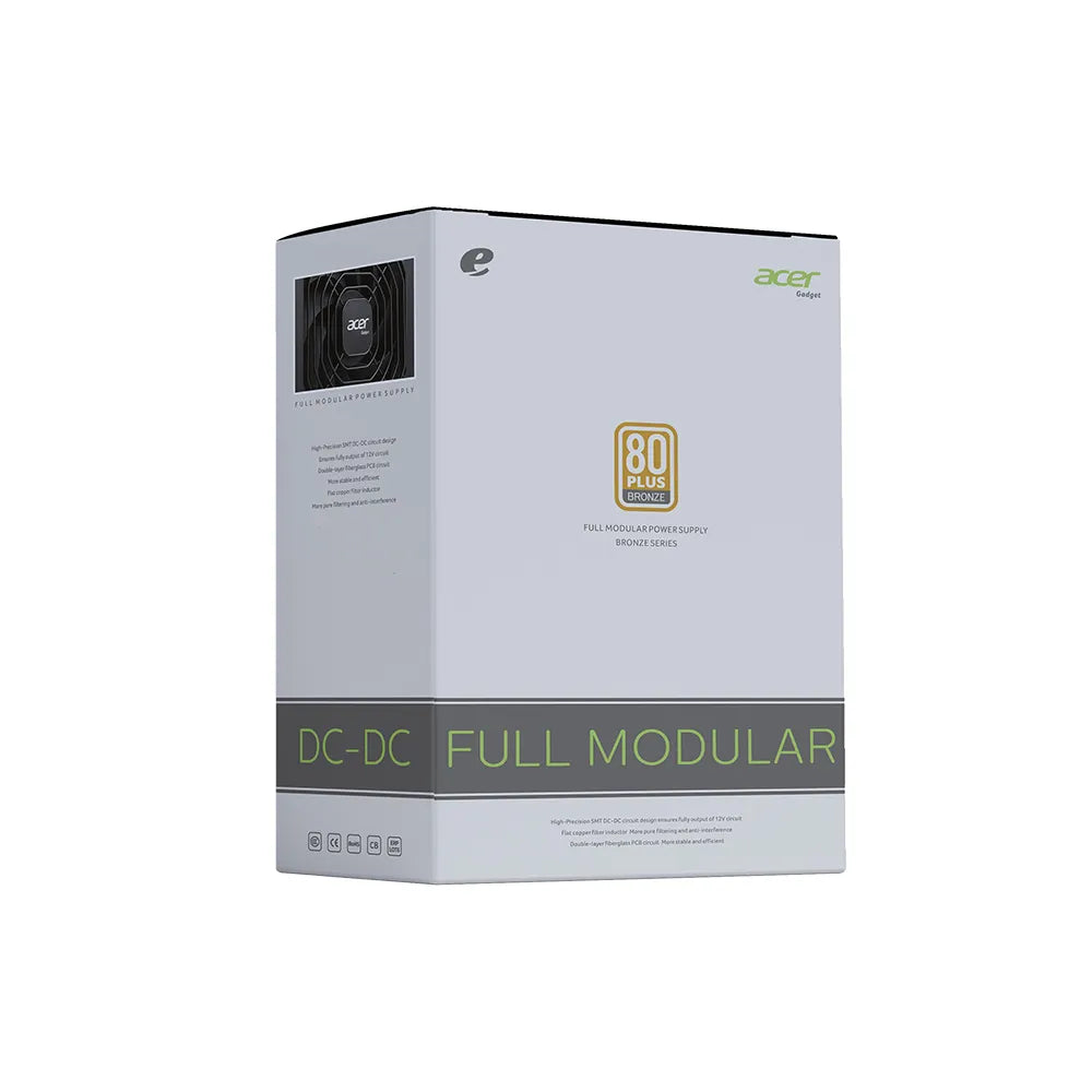 Fonte Acer ATX 550W 80 Plus Bronze Full Modular AC550 Coolers & Power Supply