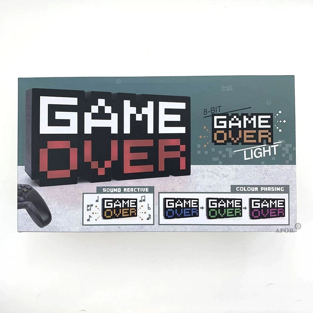 GAME OVER Lamp Voice Control LED Light Lightning 20 JOD