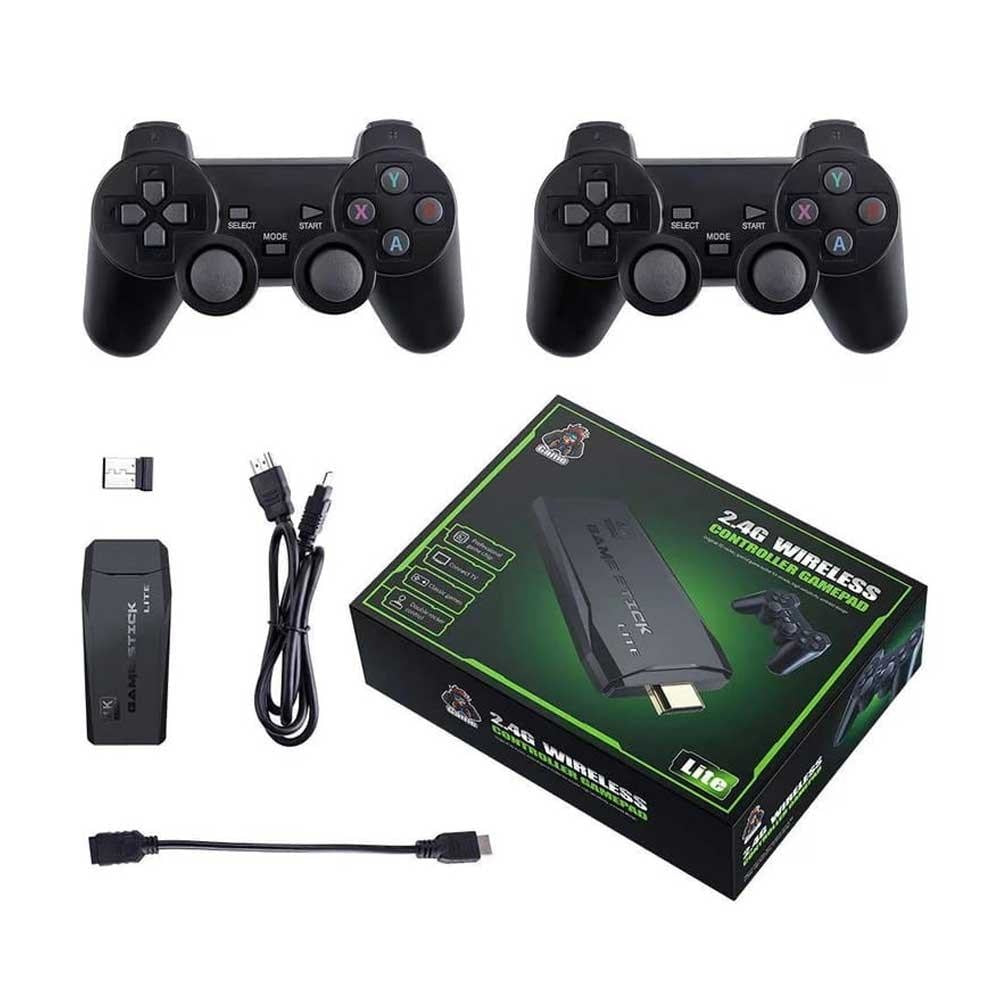Game Stick Console Arcade Lite 4K 64GB HDMI + 2 wireless gamepads Console