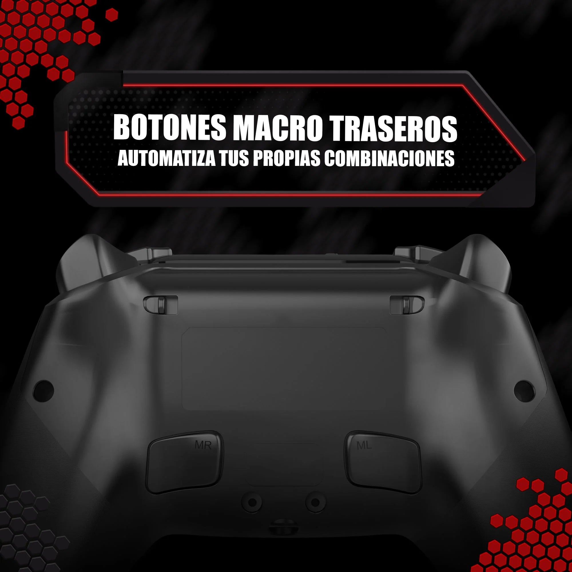 Redragon Darkflame Black Gamer Controller with Analog LEDs and Hall Effect G820 Triggers
