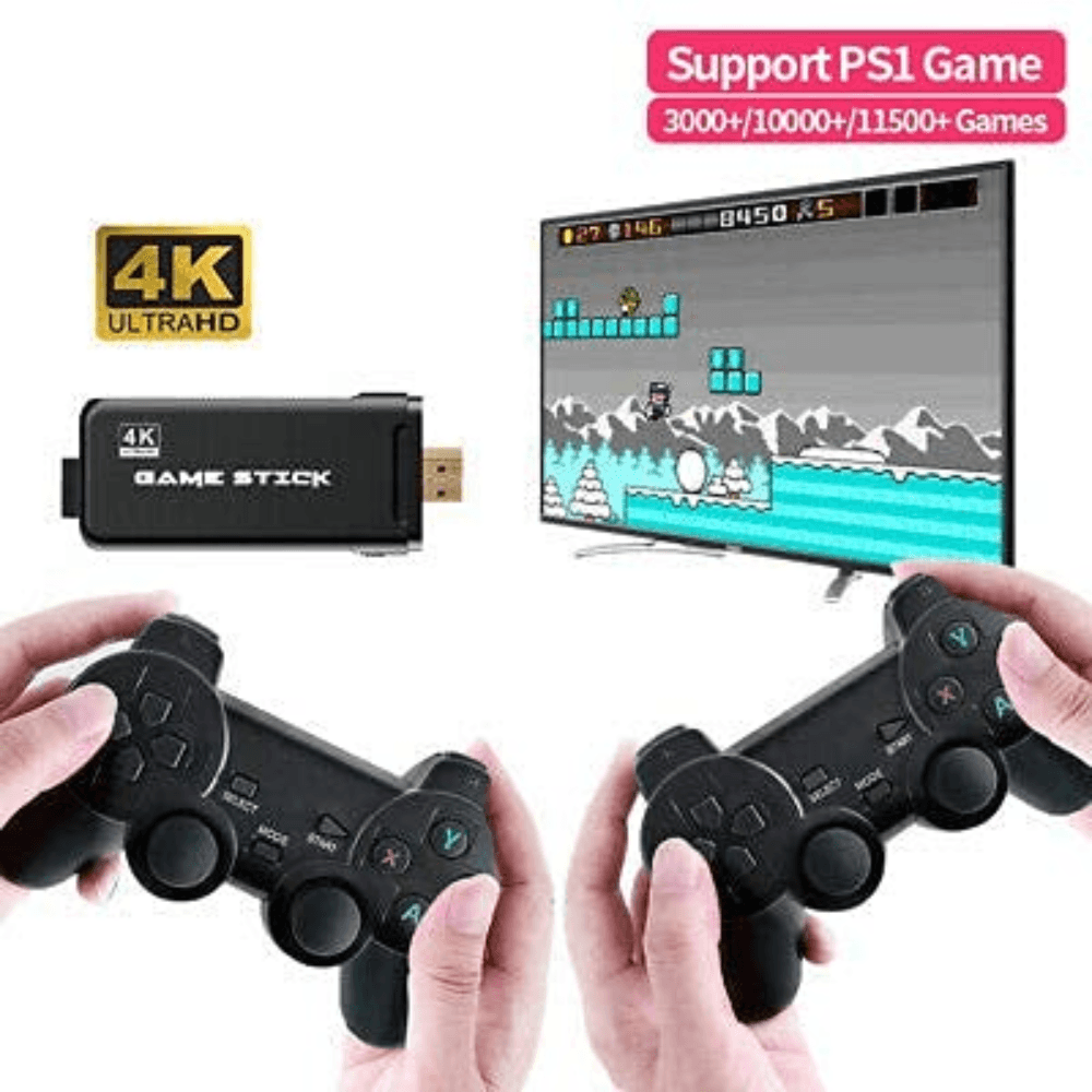 Games Wireless Controller Gamepad 10000 in 1 Game 4K Ultra HD Game Stick Console