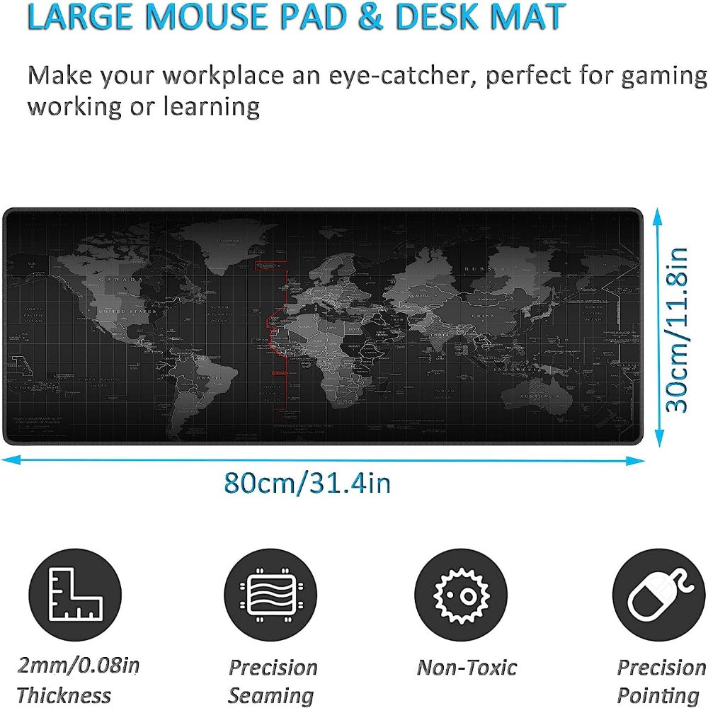 Gaming Mouse Pad World Map – Gameak Jo | Gaming Accessories Store