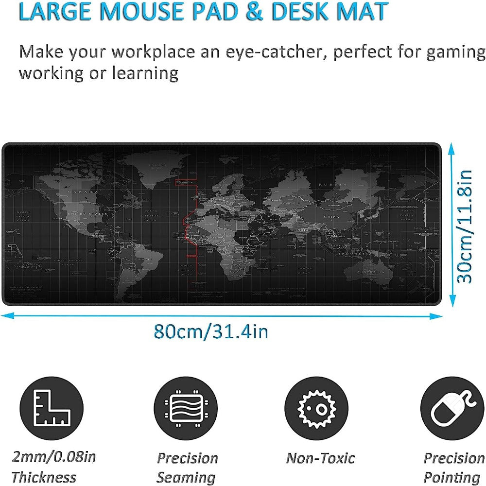 Gaming Mouse Pad World Map Mousepad 5 JOD