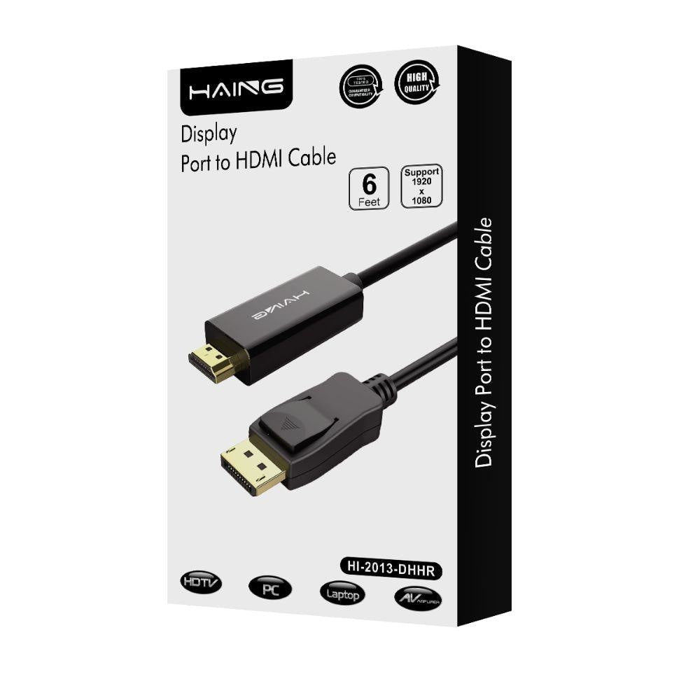 HAING Display Port to HDMI HIGH QUALITY Cables & Chargers 6 JOD