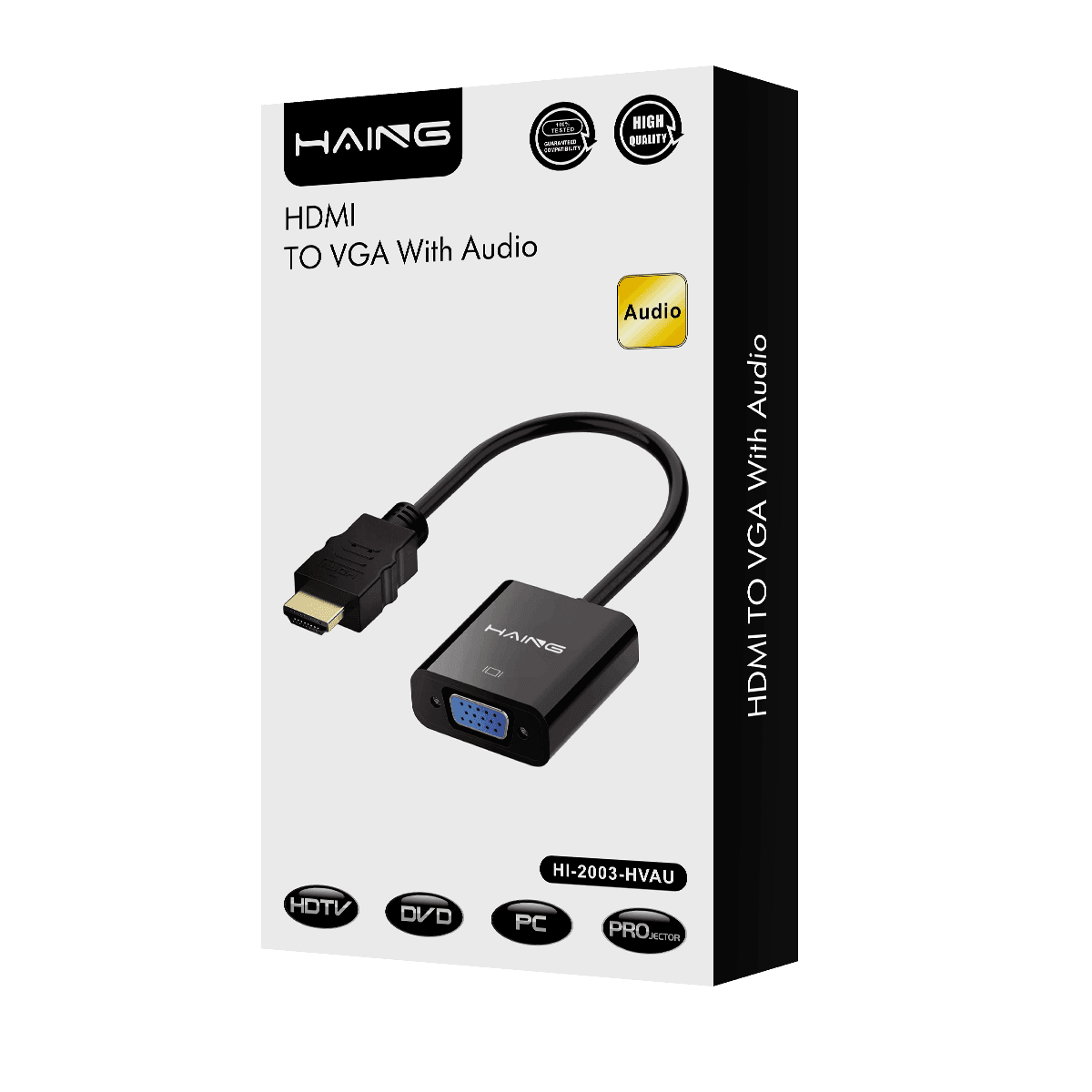 HAING HDMI TO VGA With Audio HIGH QUALITY Cables & Chargers 6 JOD