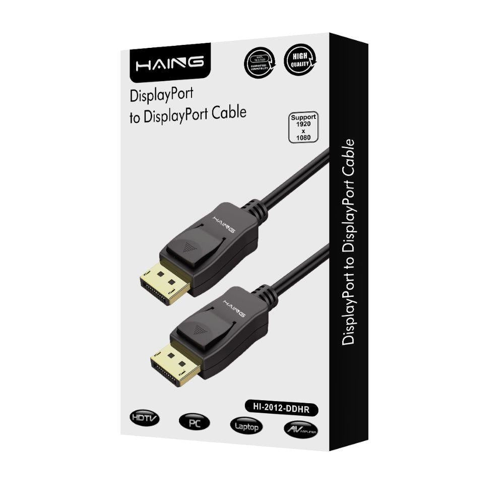 HAING High Quality Display Port to Display Port Cable 2M Cables & Chargers