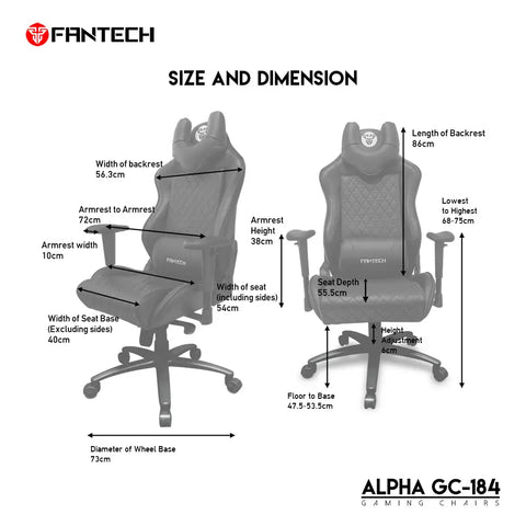 FANTECH ALPHA GC-184 GAMING CHAIR