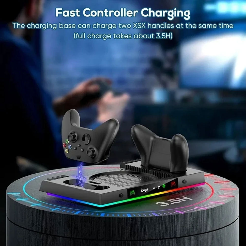 Ipega PG XBX023S Charging Dock For Xbox Series X RGB Cooling Fan Base Game