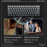 Redragon FIZZ K617GGB Magnetic Switch Rapid Trigger Gaming Keyboard, 60% Wired Mechanical Keyboard w/ 8k Hz Polling Rate(0.1ms), Hyper-Fast 0.2mm Actuation Custom Switch Adjustable via Software - Misty Grey