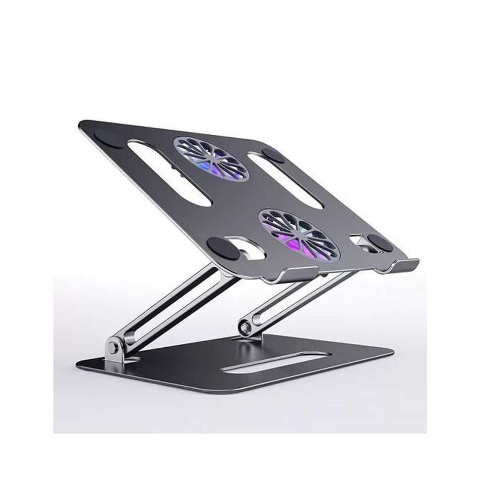 Laptop Stand Portable Foldable Computer Stand With USB Two Cooling Fans Cooling