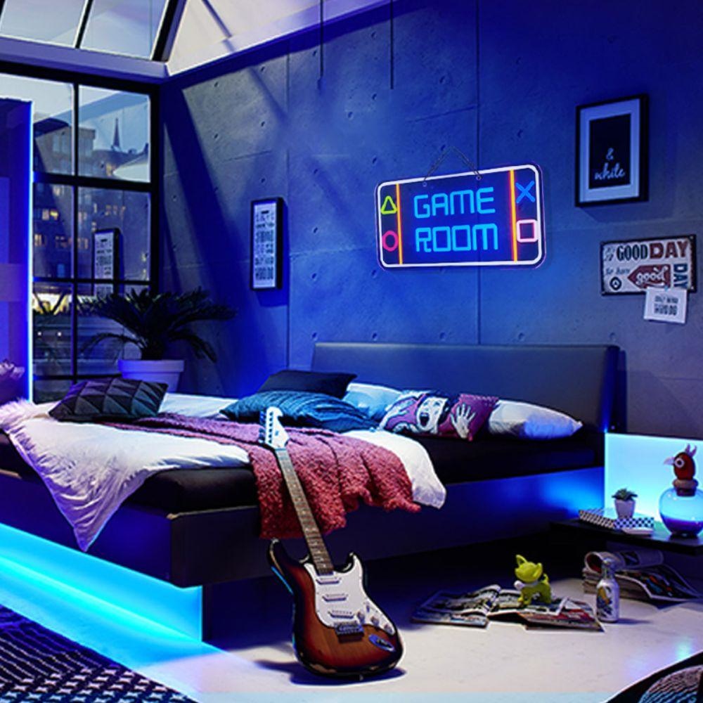 LED Game Room Neon Signs Gaming Decor Lightning