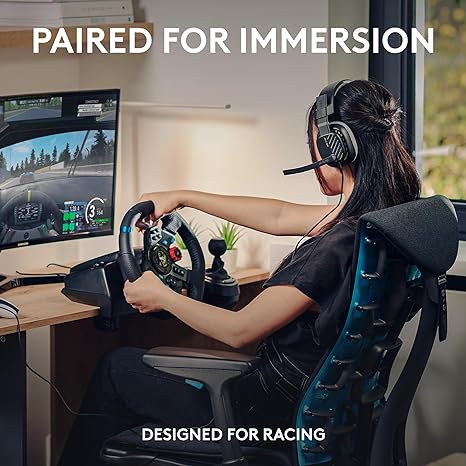 Logitech G29 Driving Force Racing Wheel and Pedals Force Feedback Real Leather