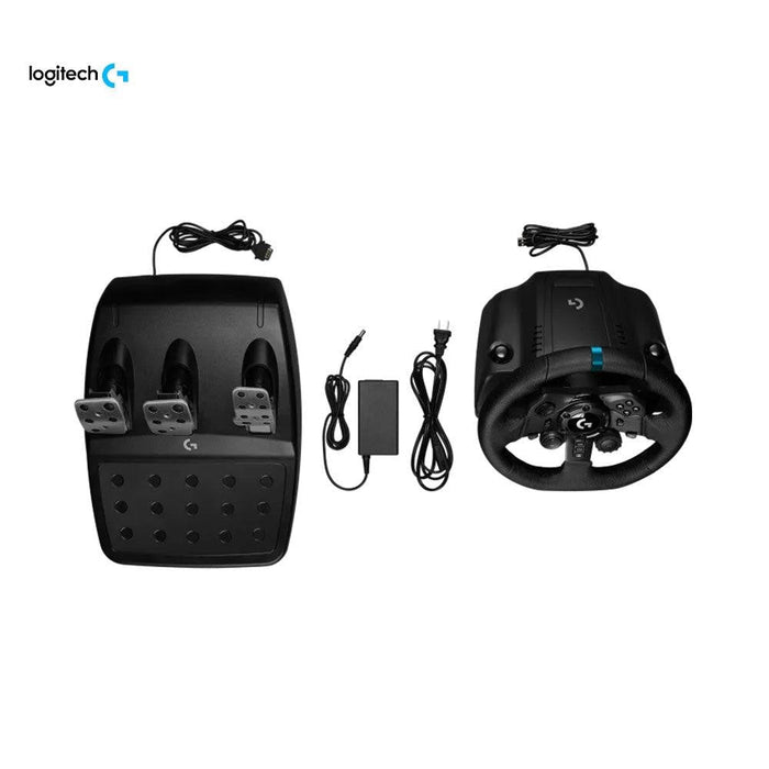 Logitech Racing Wheel With Three Monitor Logitech G923 Trueforce Racing Wheel for Xbox, Playstation and Pc