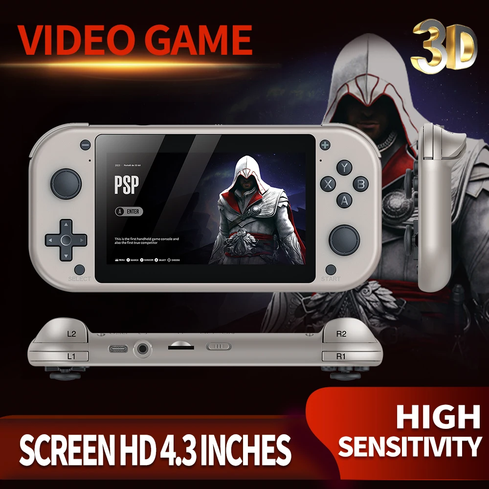 M17 Retro Handheld Video Game Console 4.3 Inch 20000 + Classic Games Console