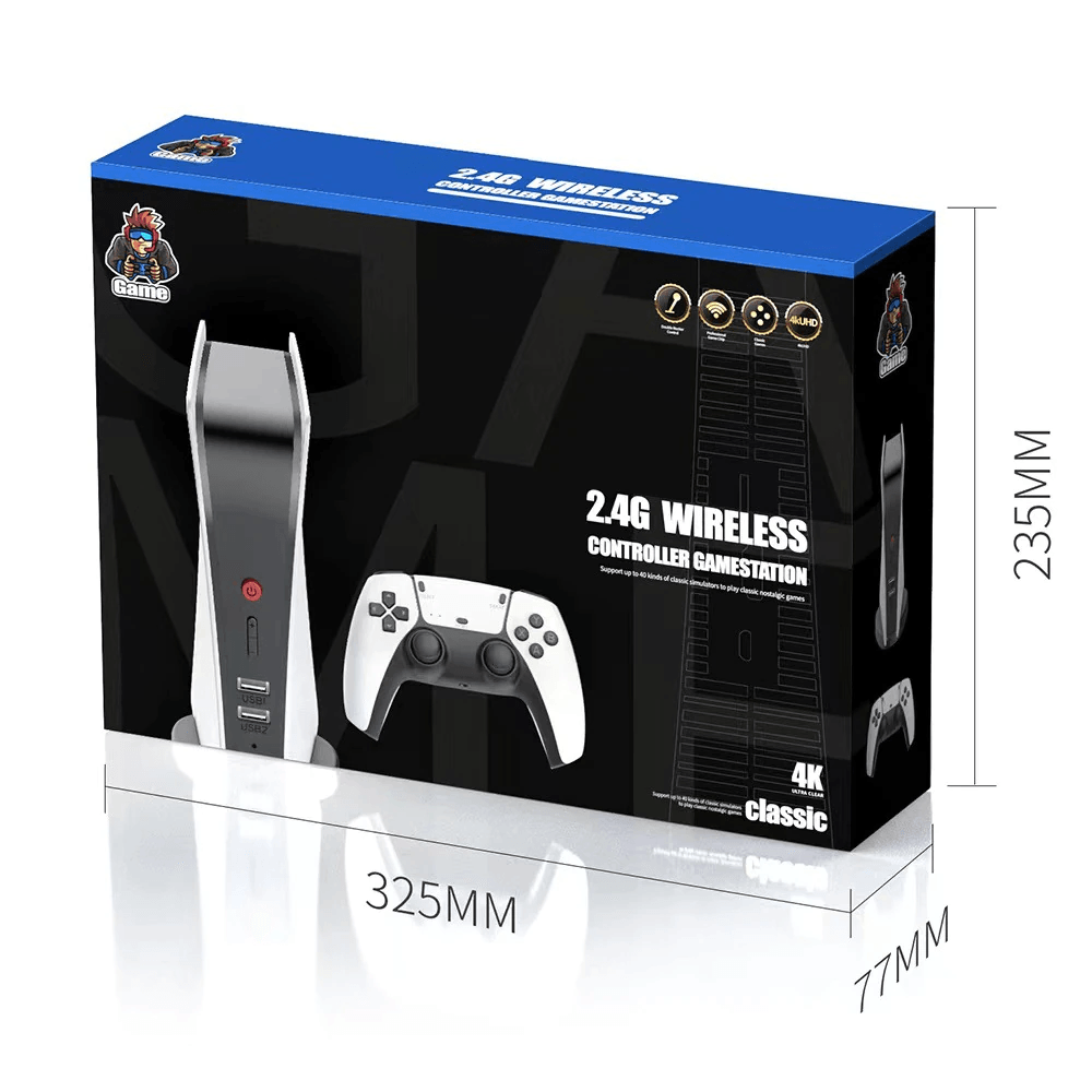M5 2.4G Wireless controller game station in ps5 style 4K HD output retro