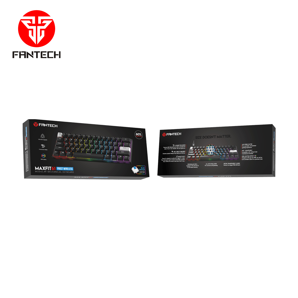 MAXFIT61 FROST WIRELESS MODULAR MECHANICAL KEYBOARD Keyboard