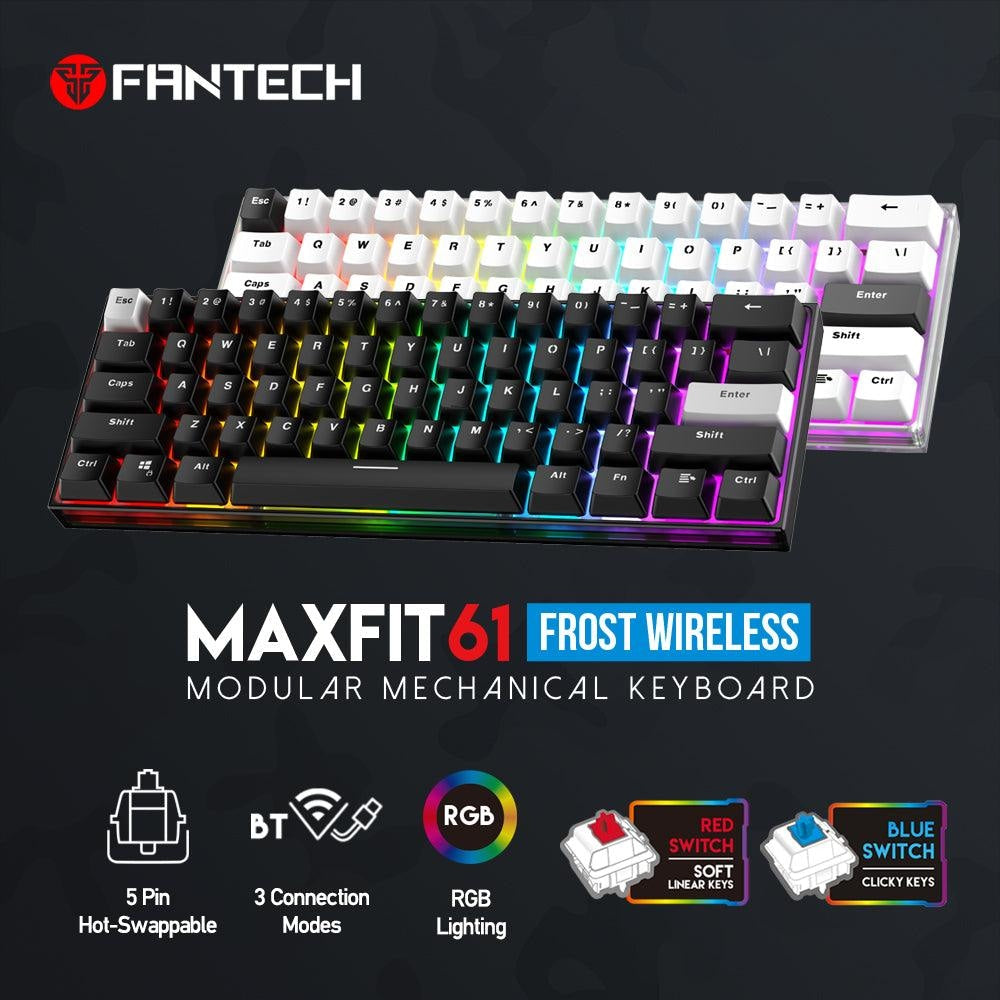 MAXFIT61 FROST WIRELESS MODULAR MECHANICAL KEYBOARD Keyboard 45 JOD